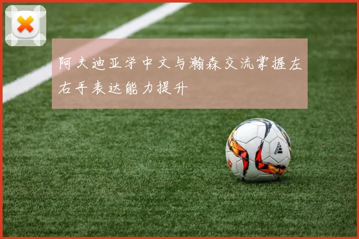 阿夫迪亚学中文与瀚森交流掌握左右手表达能力提升